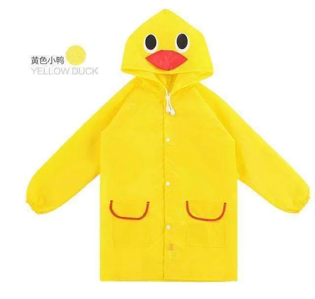 1PC Kids Rain Coat Children Raincoat Rainwear/Rainsuit,Kids Waterproof Animal Raincoat Student Poncho