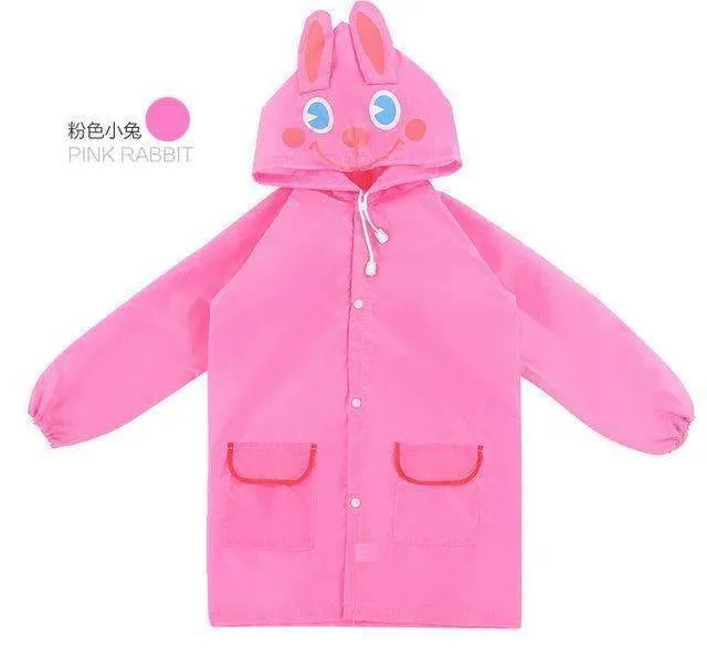 1PC Kids Rain Coat Children Raincoat Rainwear/Rainsuit,Kids Waterproof Animal Raincoat Student Poncho
