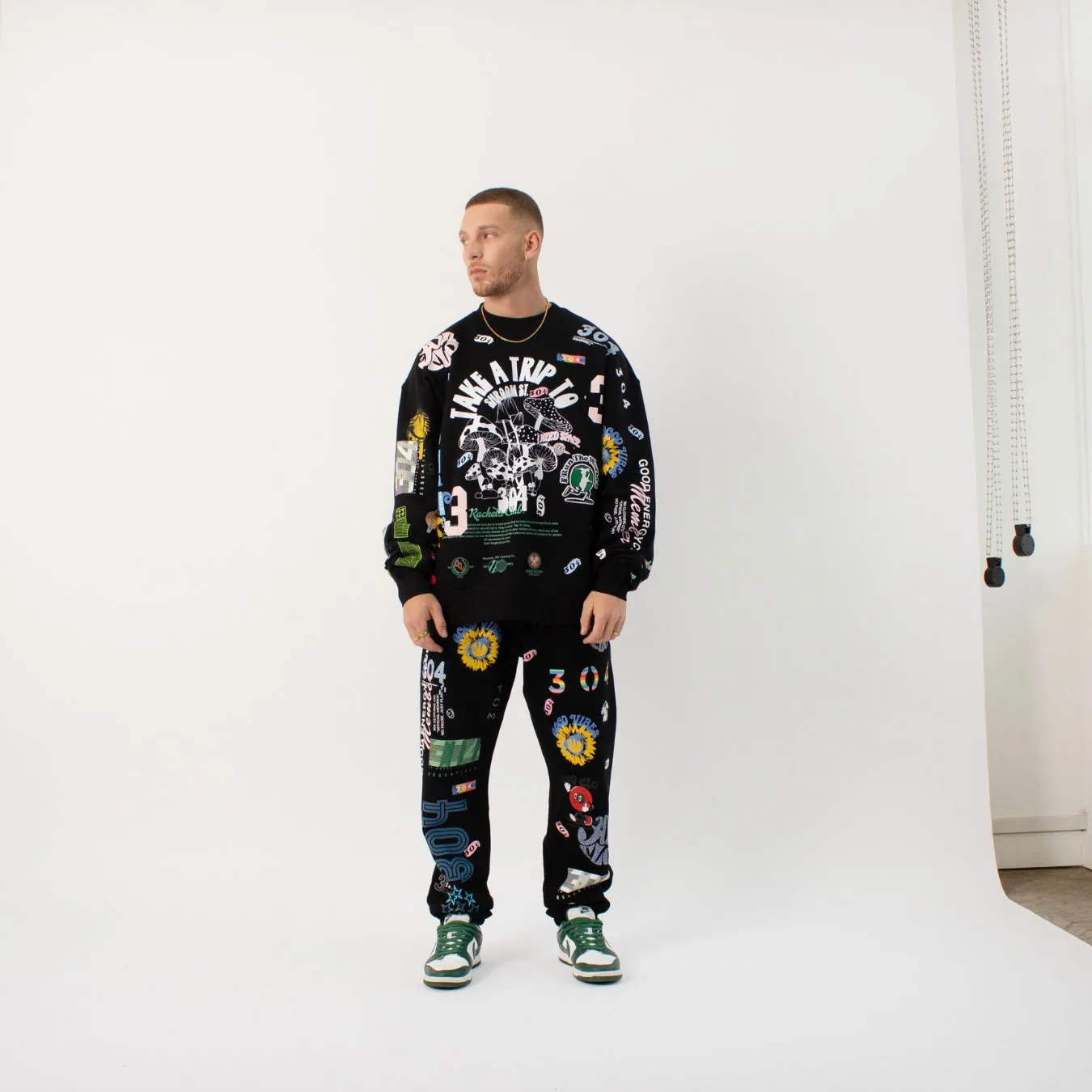 304 Mens Apex Jogger Black