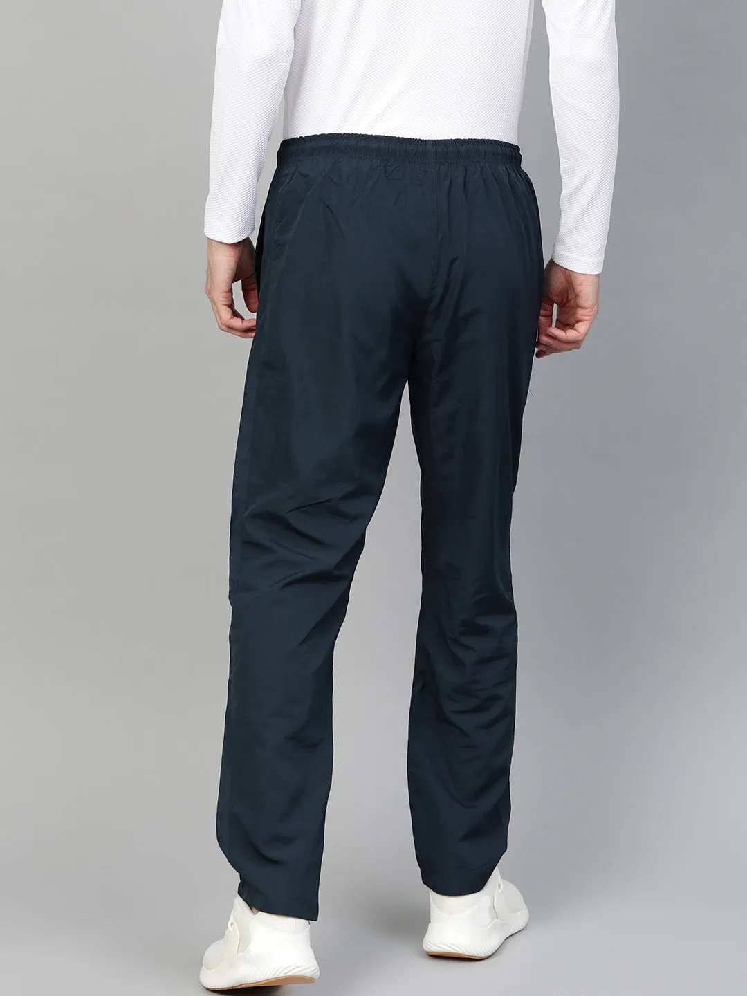Alcis Men Navy Blue Slim Fit Solid Track Pants