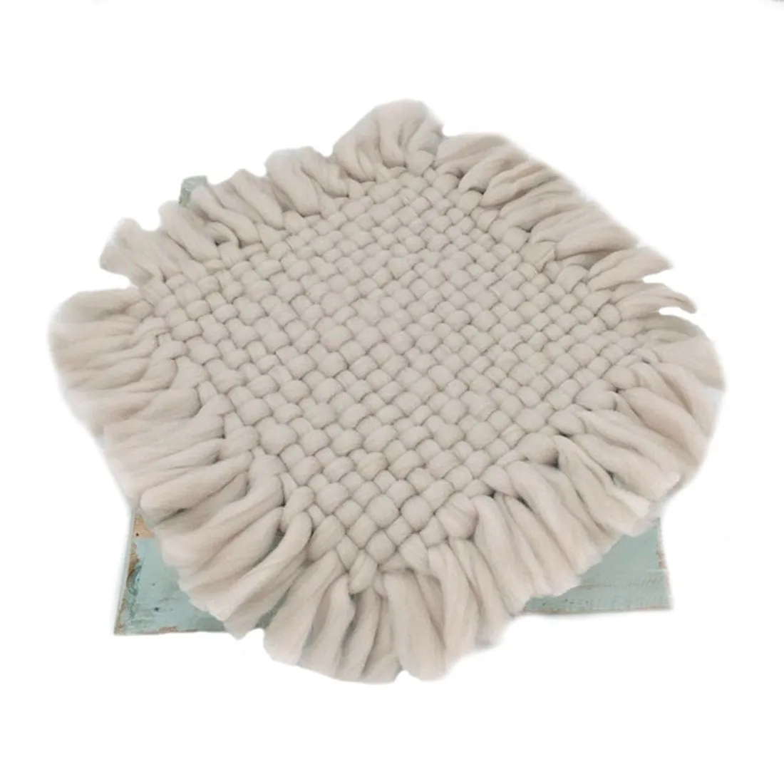 Babymoon Marino Wool Pineapple Layer Basket Filler Baby Photography Blanket