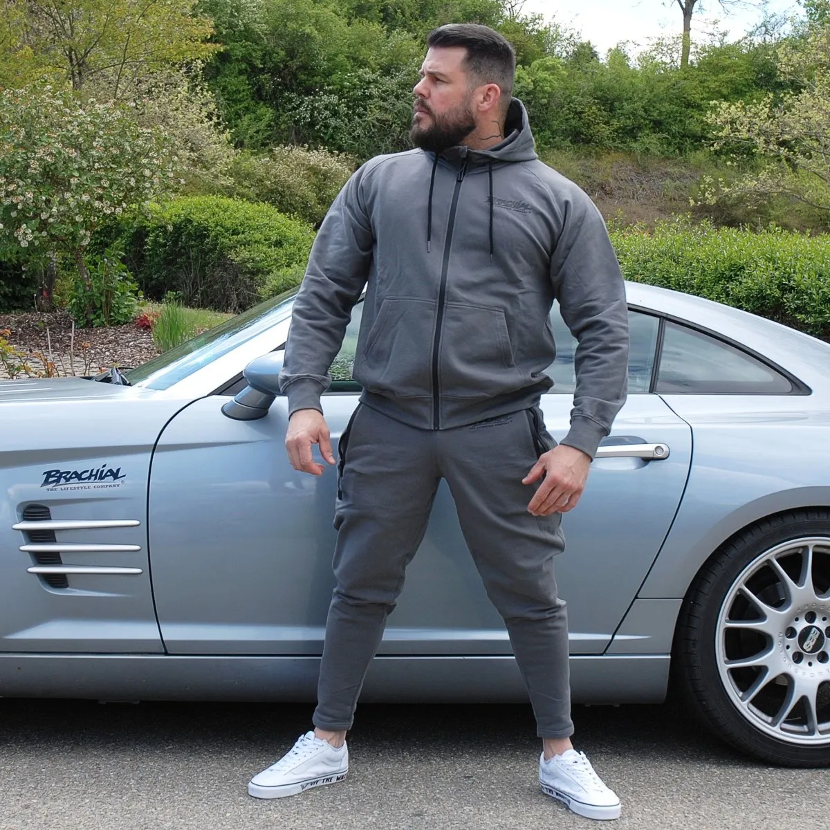 Brachial Jogging Pants Tapered - Grey
