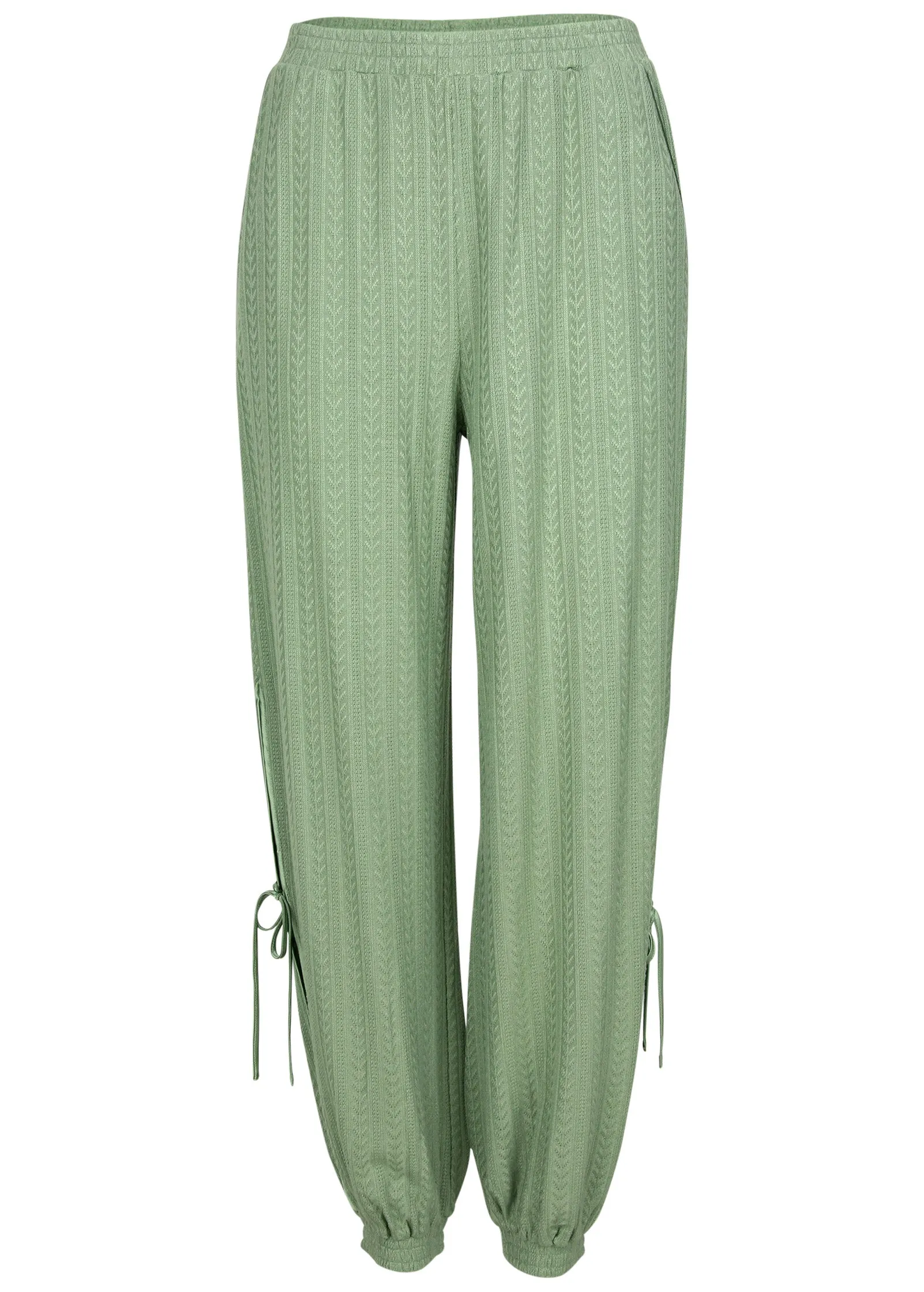 Brunch Knit Joggers - Basil