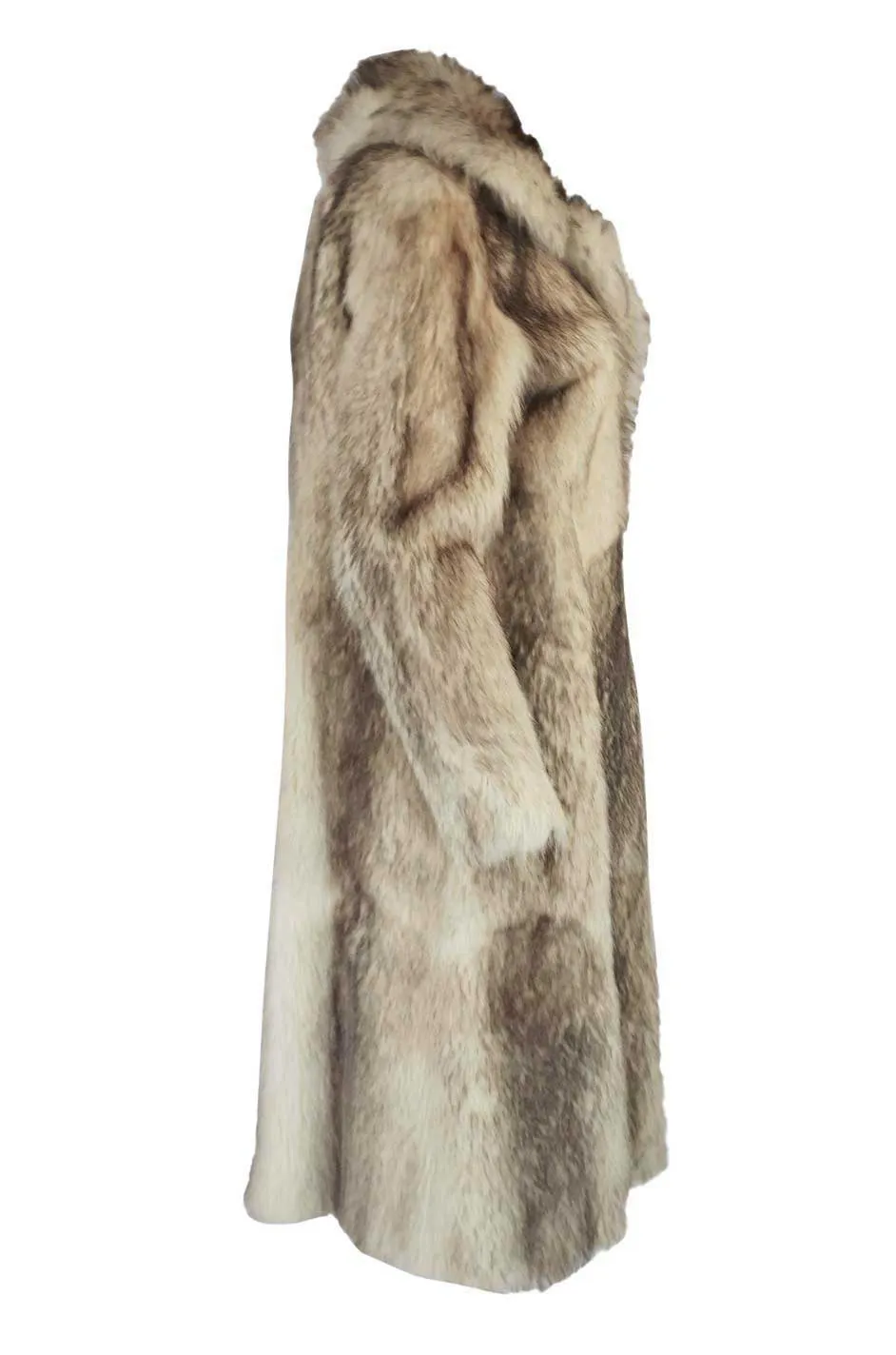c1971-73 Donald Brooks Convertible Length Coyote Fur Coat