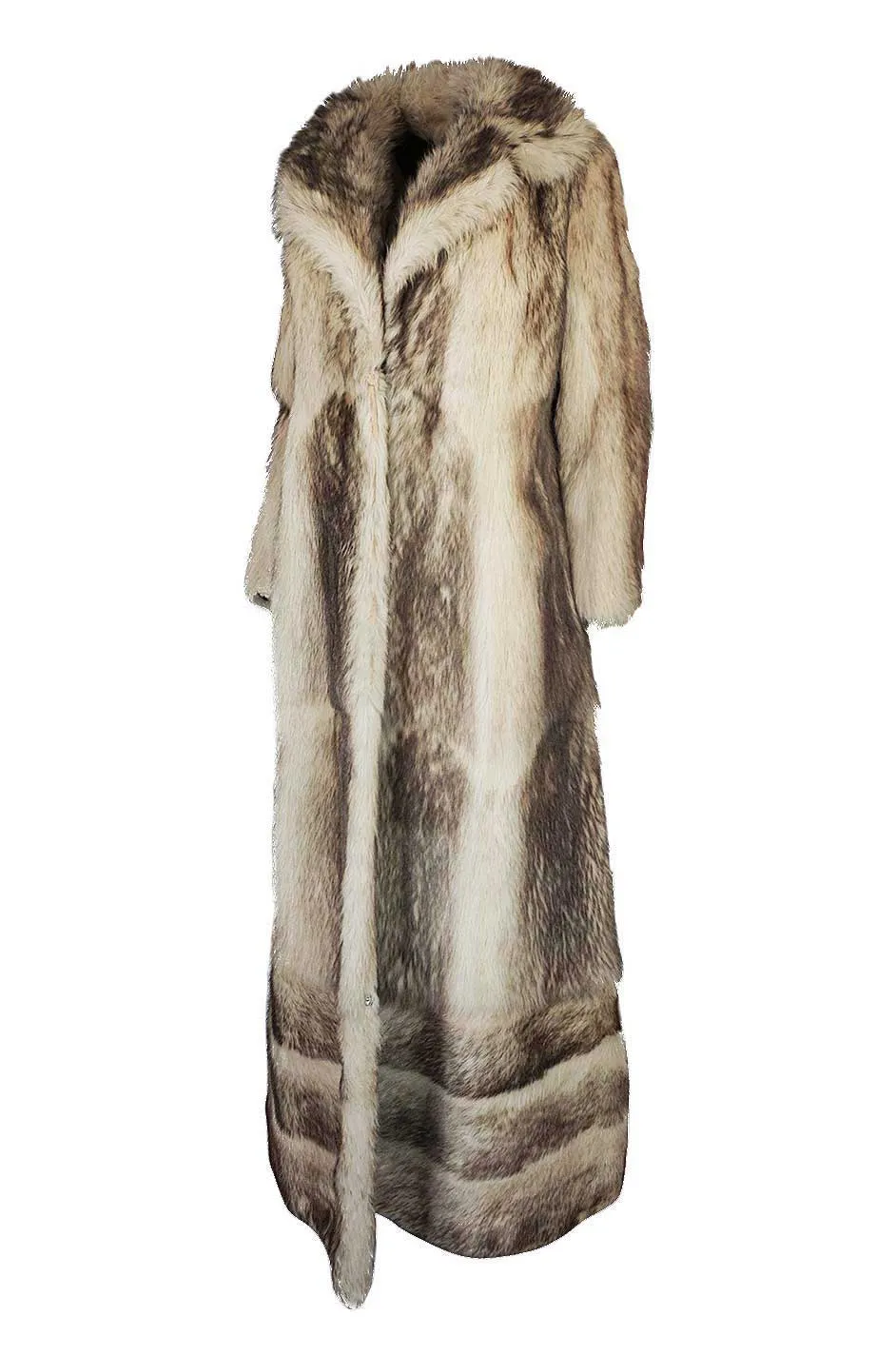 c1971-73 Donald Brooks Convertible Length Coyote Fur Coat