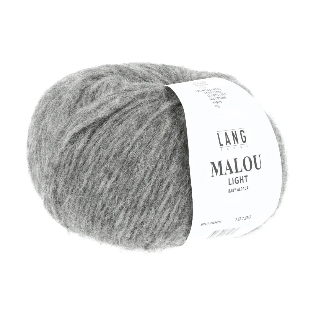 Cabled Poncho Knitting Kit | Lang Yarns Malou Light & Knitting Pattern (214-17)