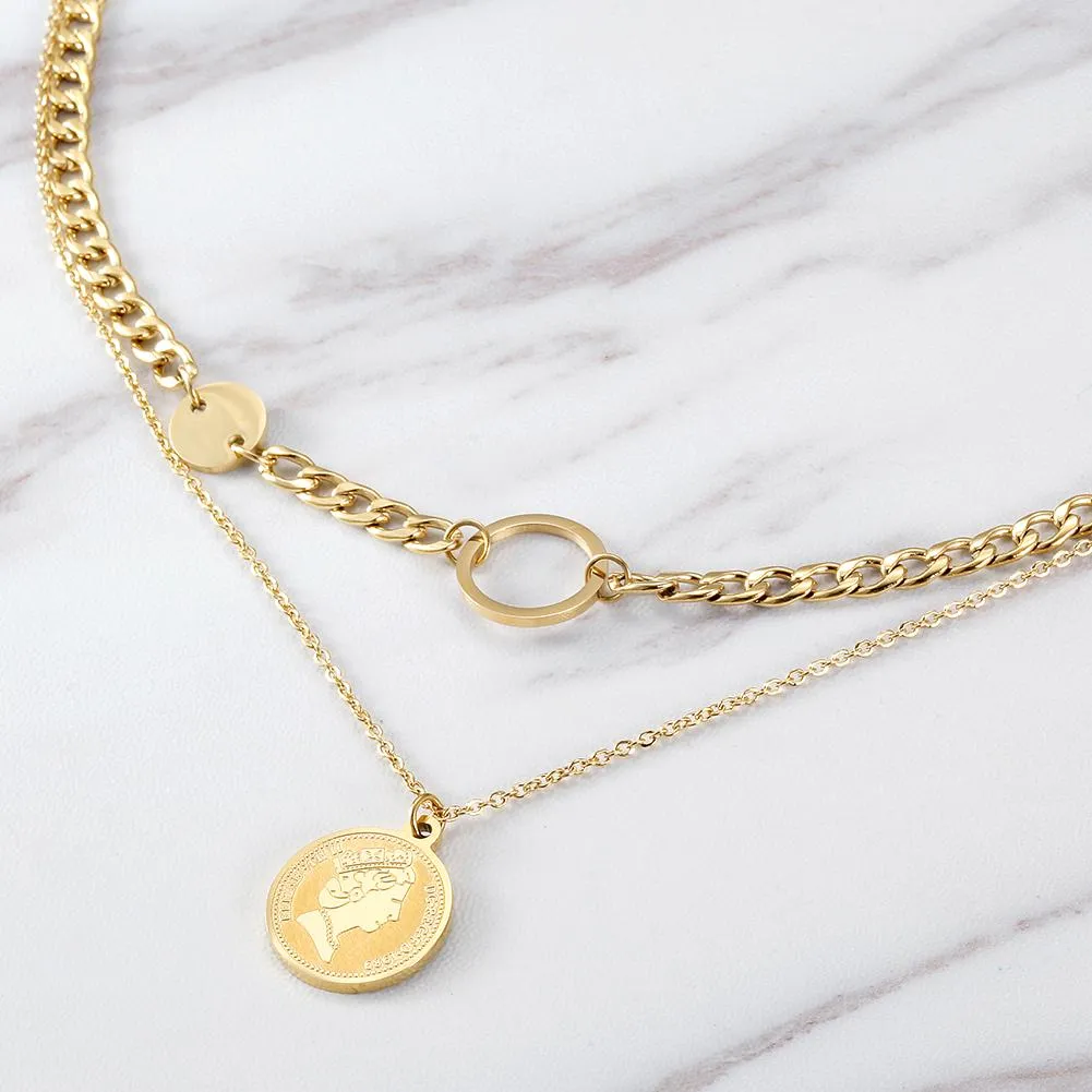 Coin Layer Necklace