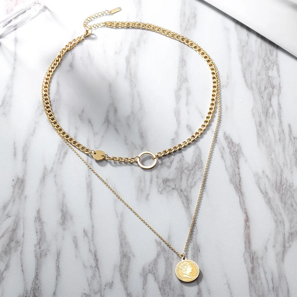 Coin Layer Necklace
