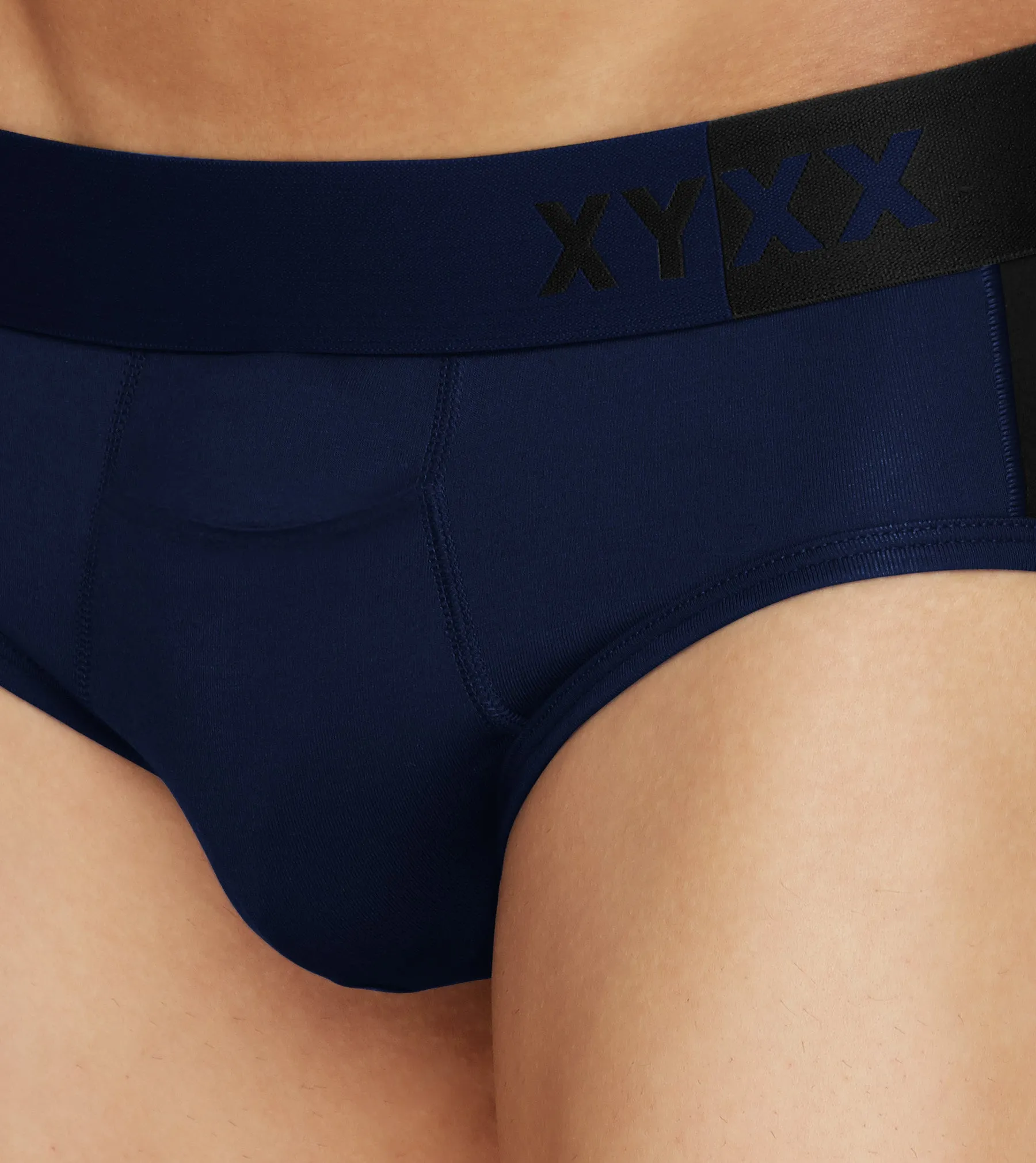 Dualist Modal Briefs Pack of 2 (Grey, Dark Blue)