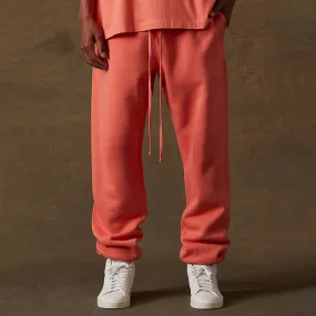 Essentials "Fear of God" Letter Print Solid Color Loose Cotton Male Joggers with Extended Drawstring (3 colors)