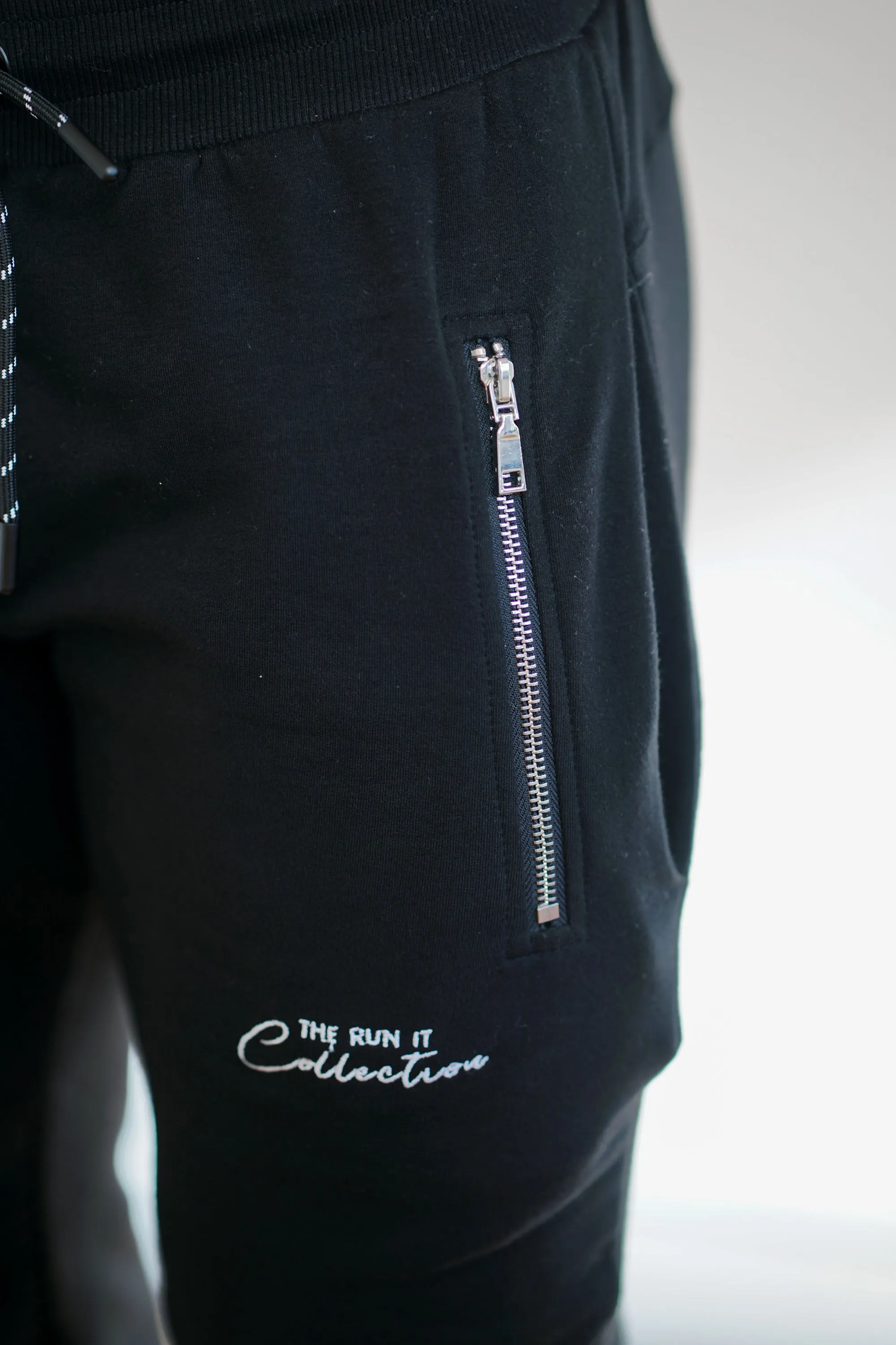 Fleece Track Pants - Black