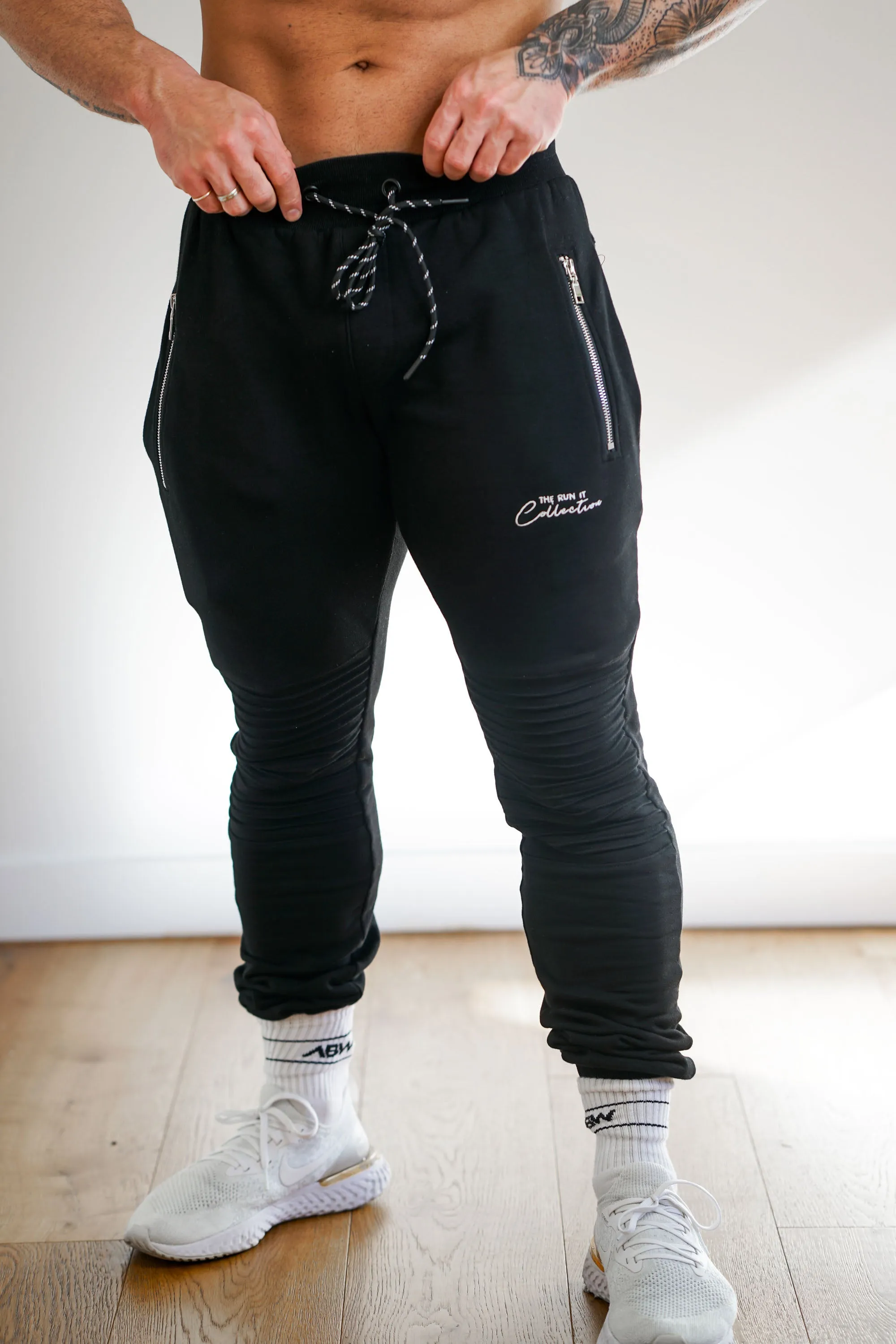 Fleece Track Pants - Black