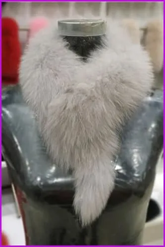 Fox Fur Collar Scarf