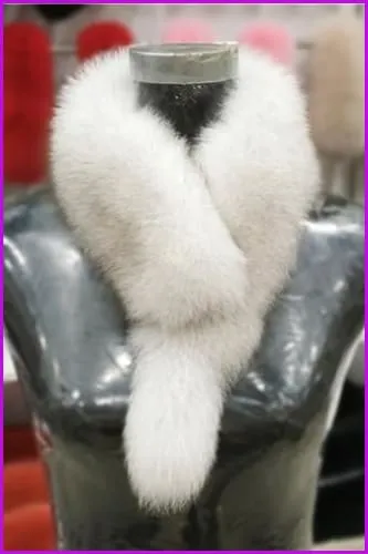 Fox Fur Collar Scarf