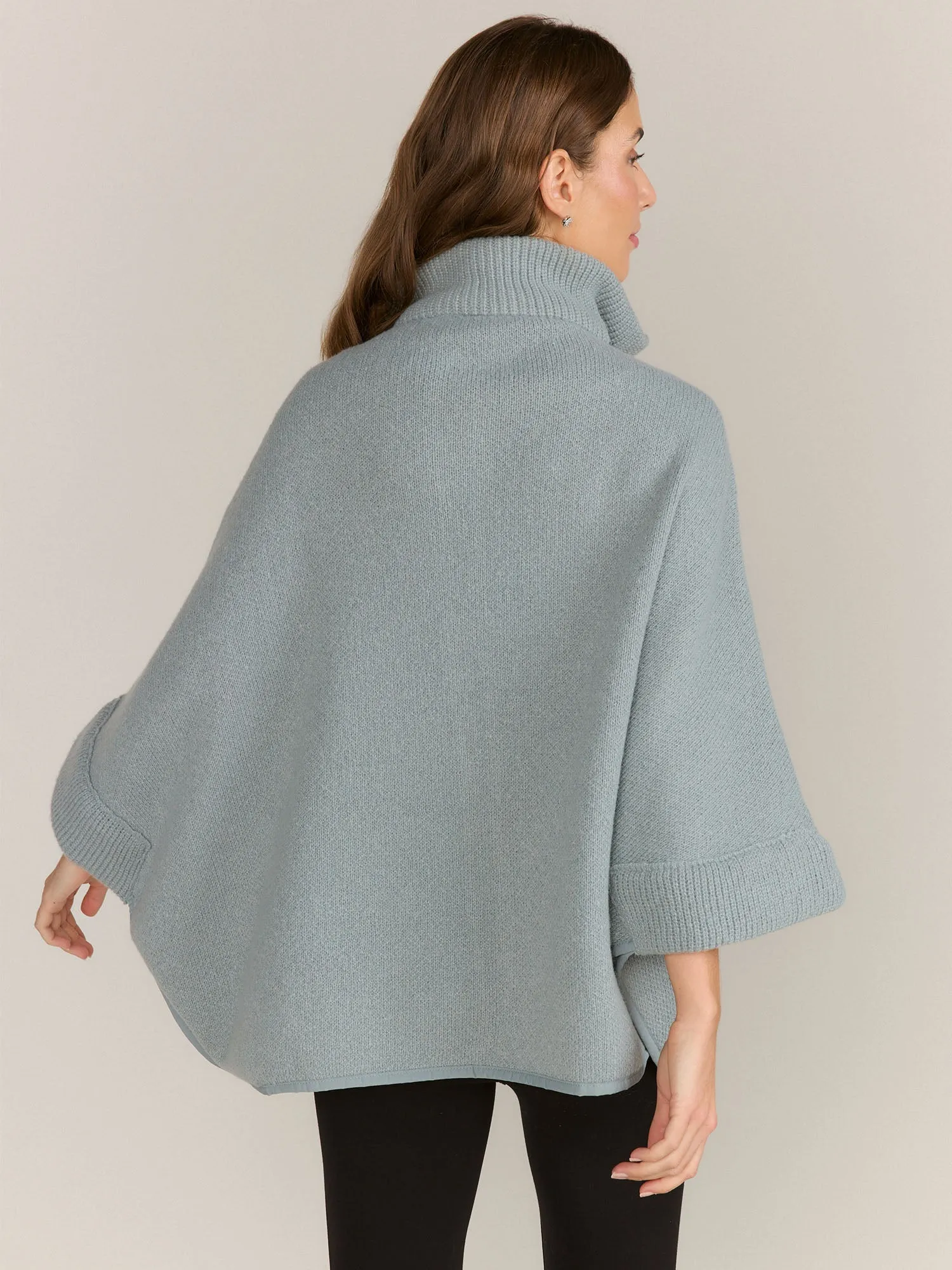 Front Zipper Poncho