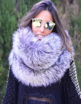 Fur Collar in Silver