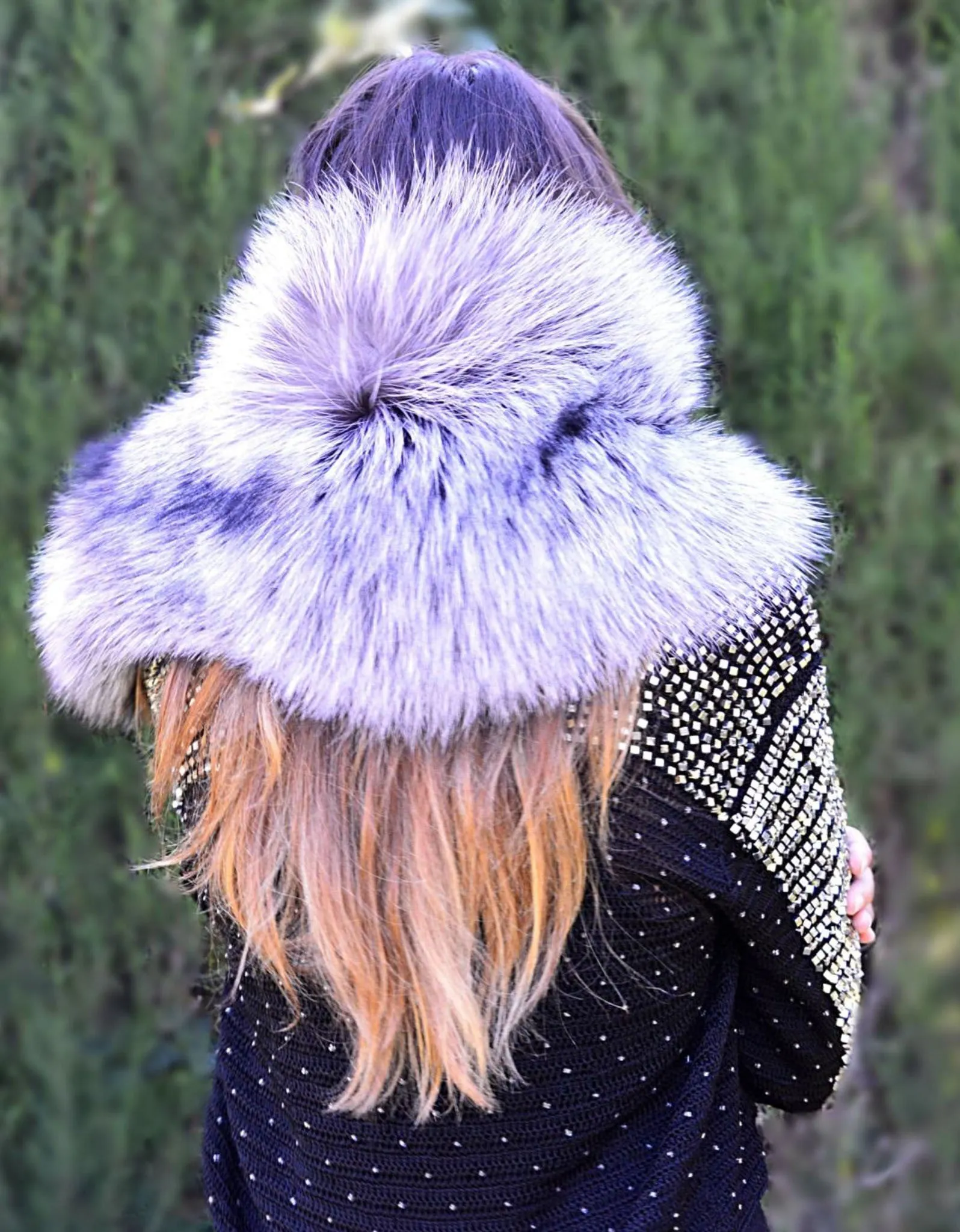 Fur Collar in Silver