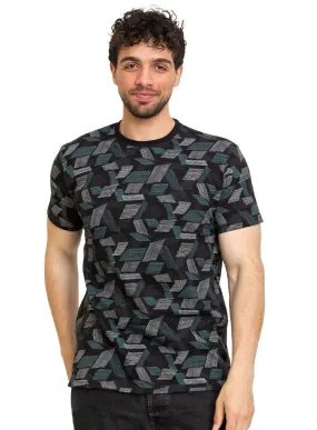Green Olive Printed Round T-Shirt Design 2