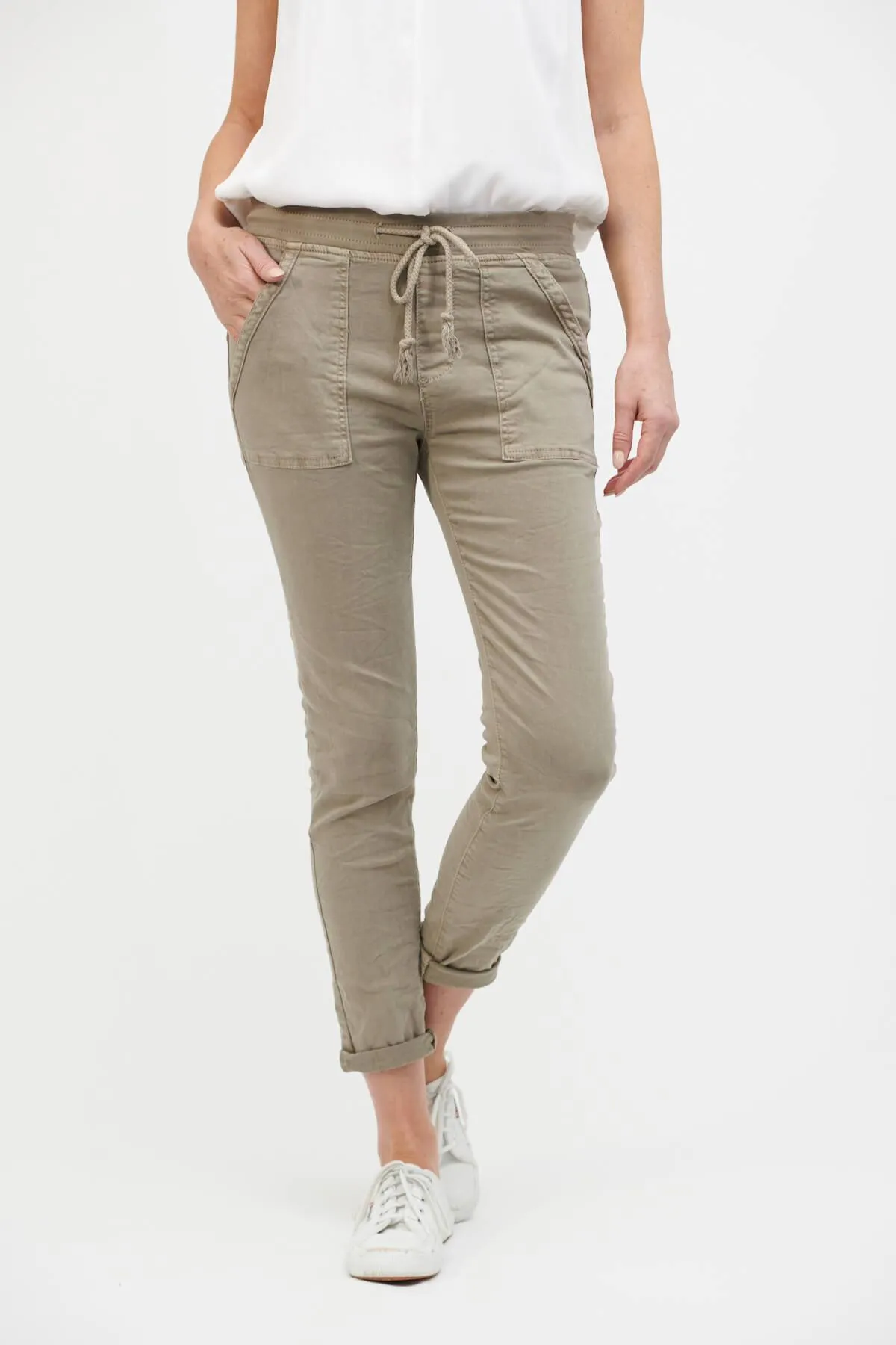 ITALIAN STAR Classic Drill Jogger - Elk