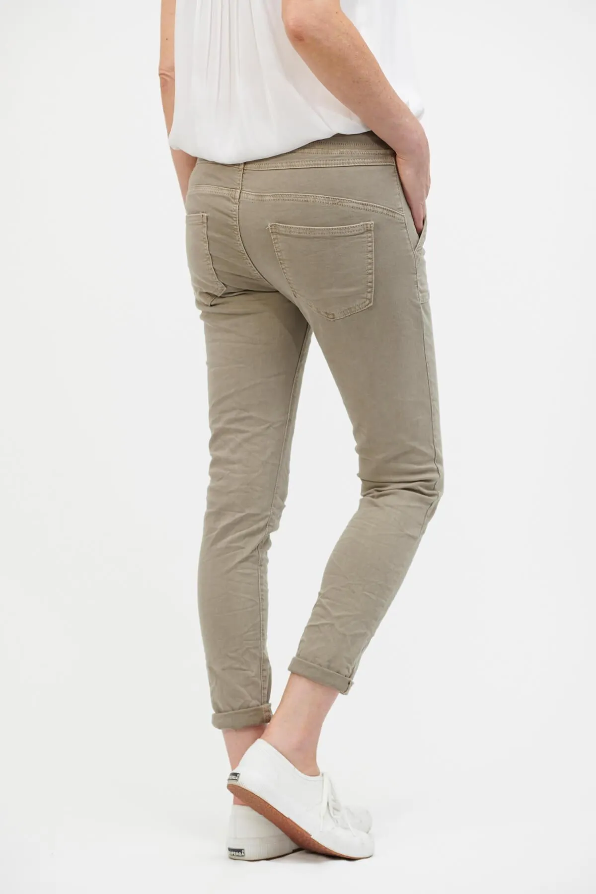 ITALIAN STAR Classic Drill Jogger - Elk