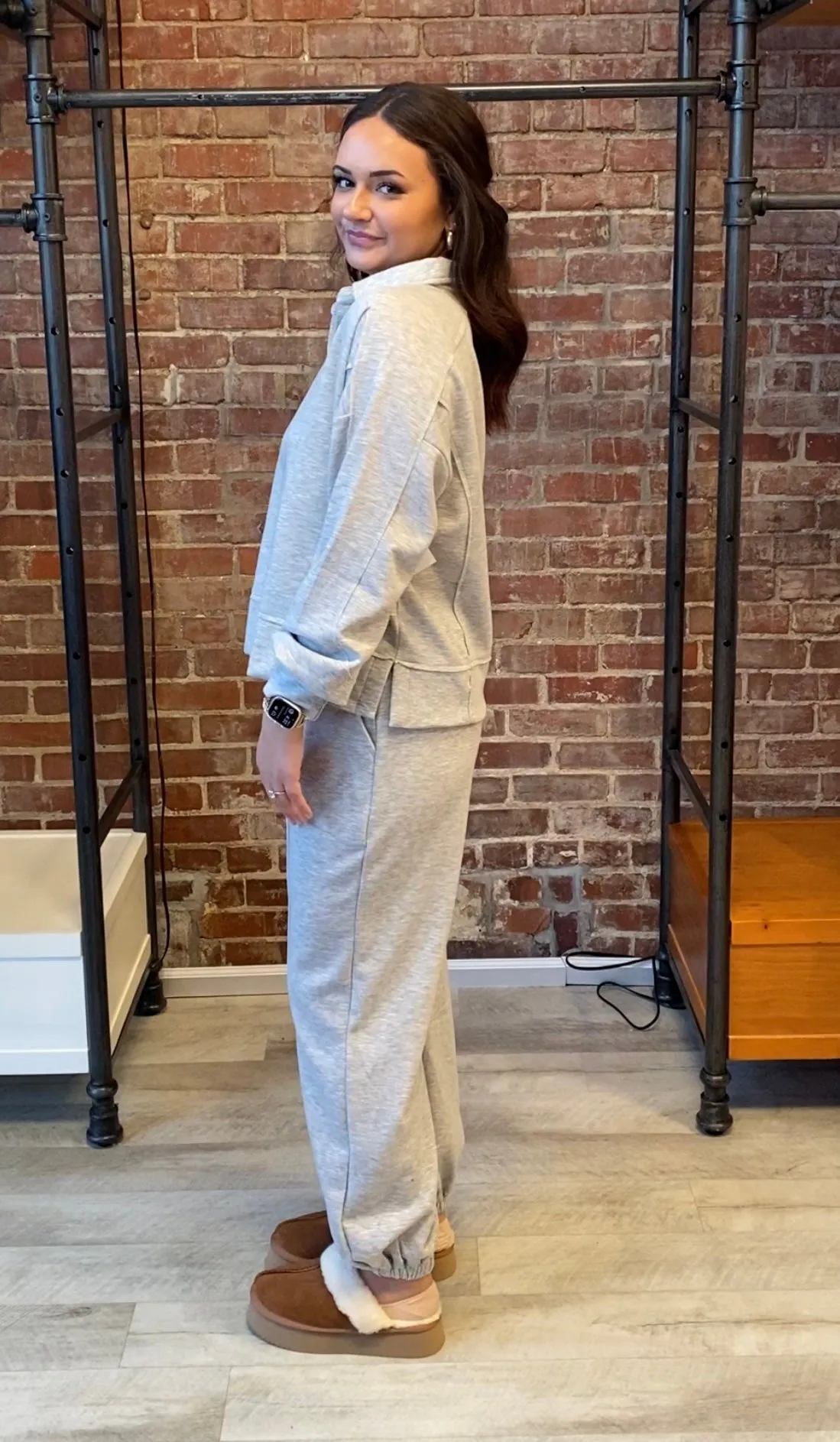 Lux Knit Joggers | H. Grey