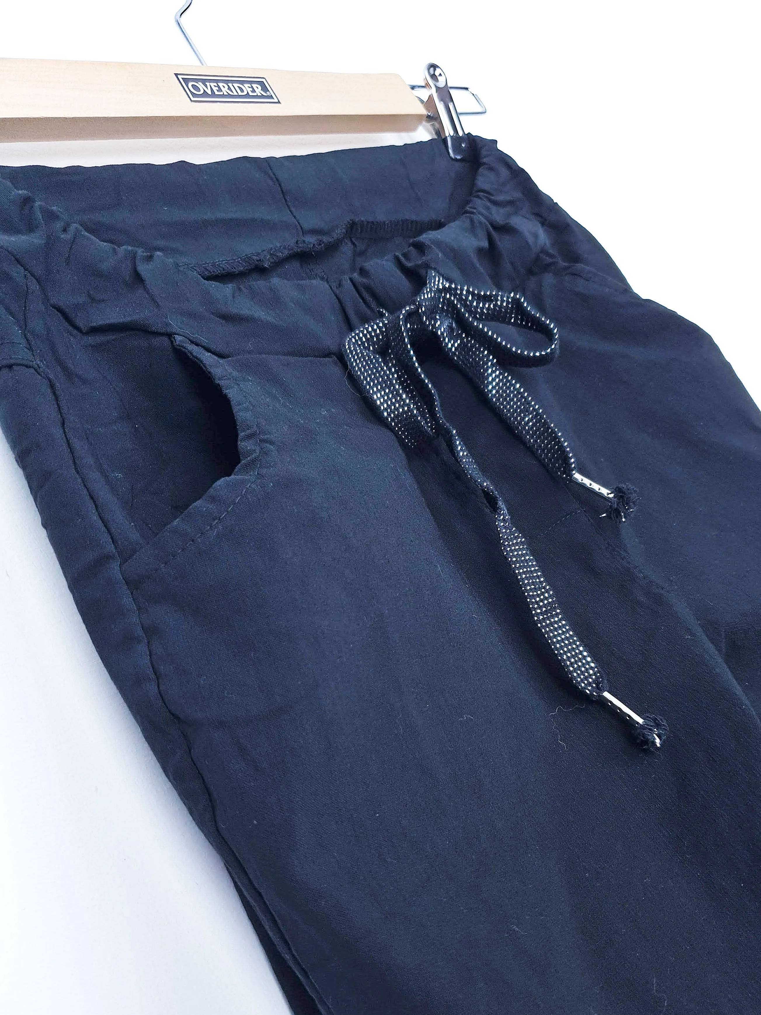 MARTA - Pull-on Joggers - Black