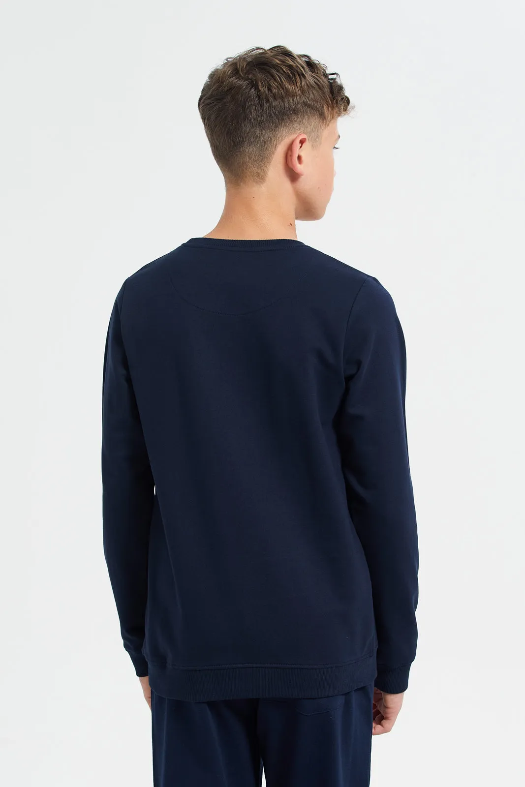 Navy Graphic Sweatshirt
