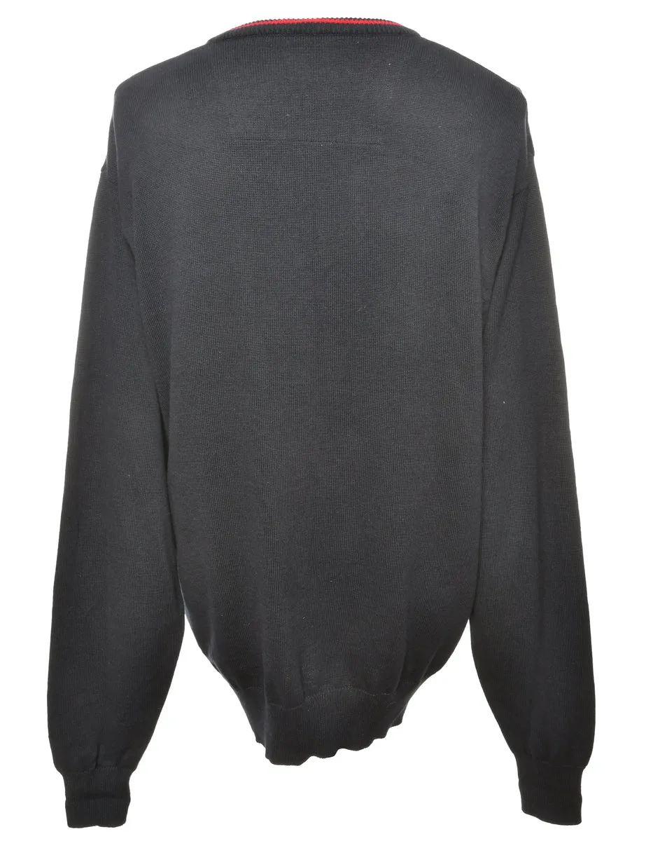 Navy Striped Jumper - XL