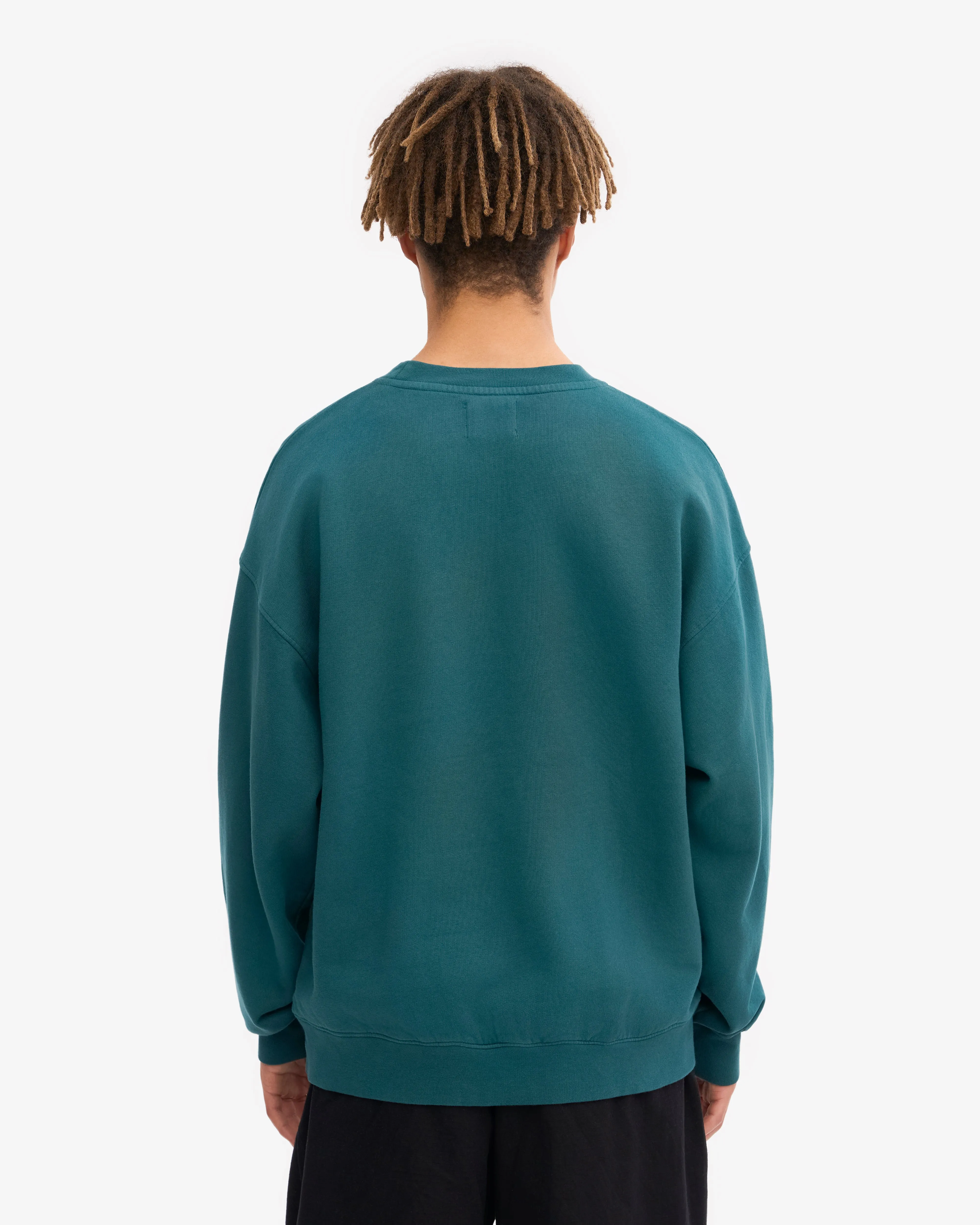 Organic Oversized Crew - Ocean Green