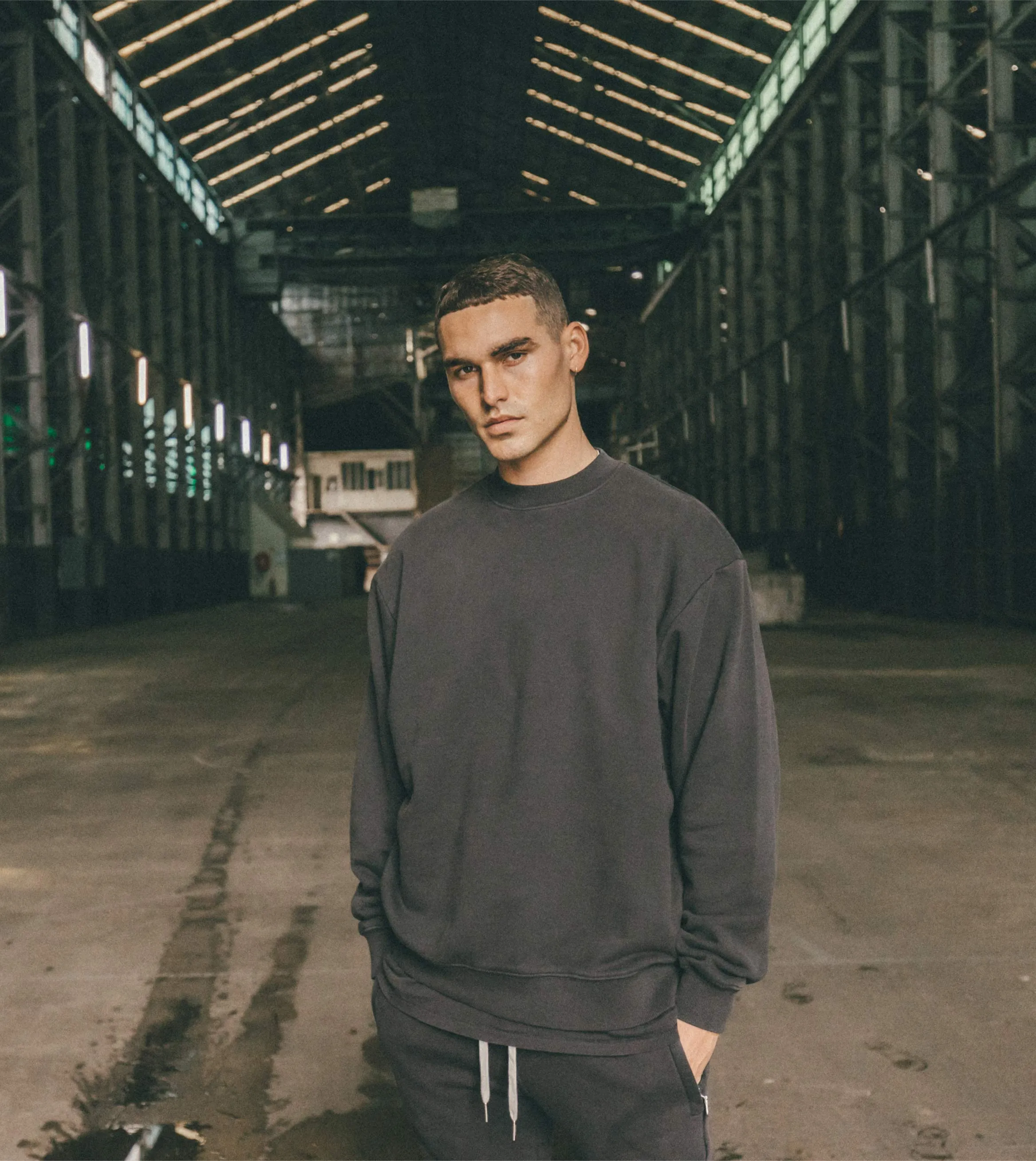 Orgo Crew Sweat GD Black