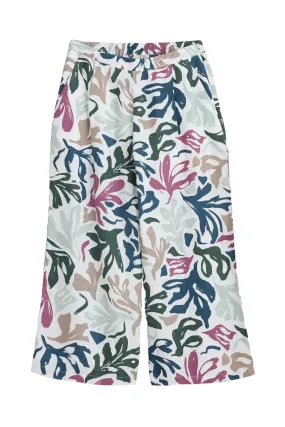 Peaceful Haven Linen Culottes - Sea Frond Chalk