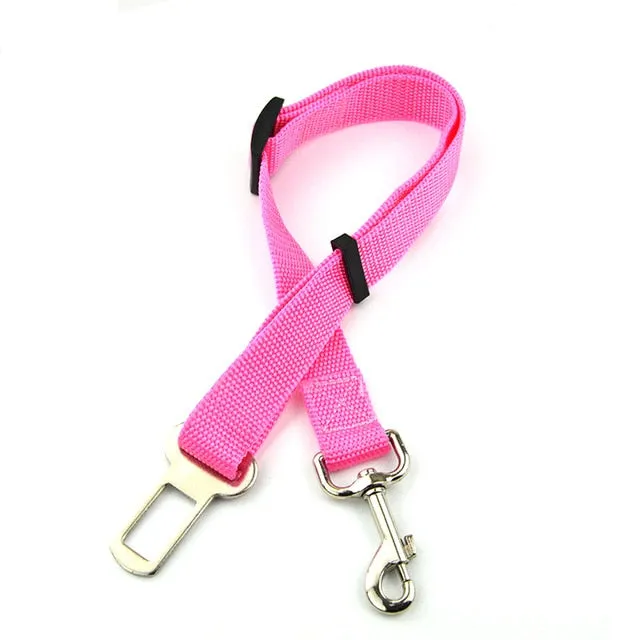 Pet Car Safety Belt Nylon Pets Dog Cat Seat Lead Leash Harness for Puppy Kitten Vehicle Security