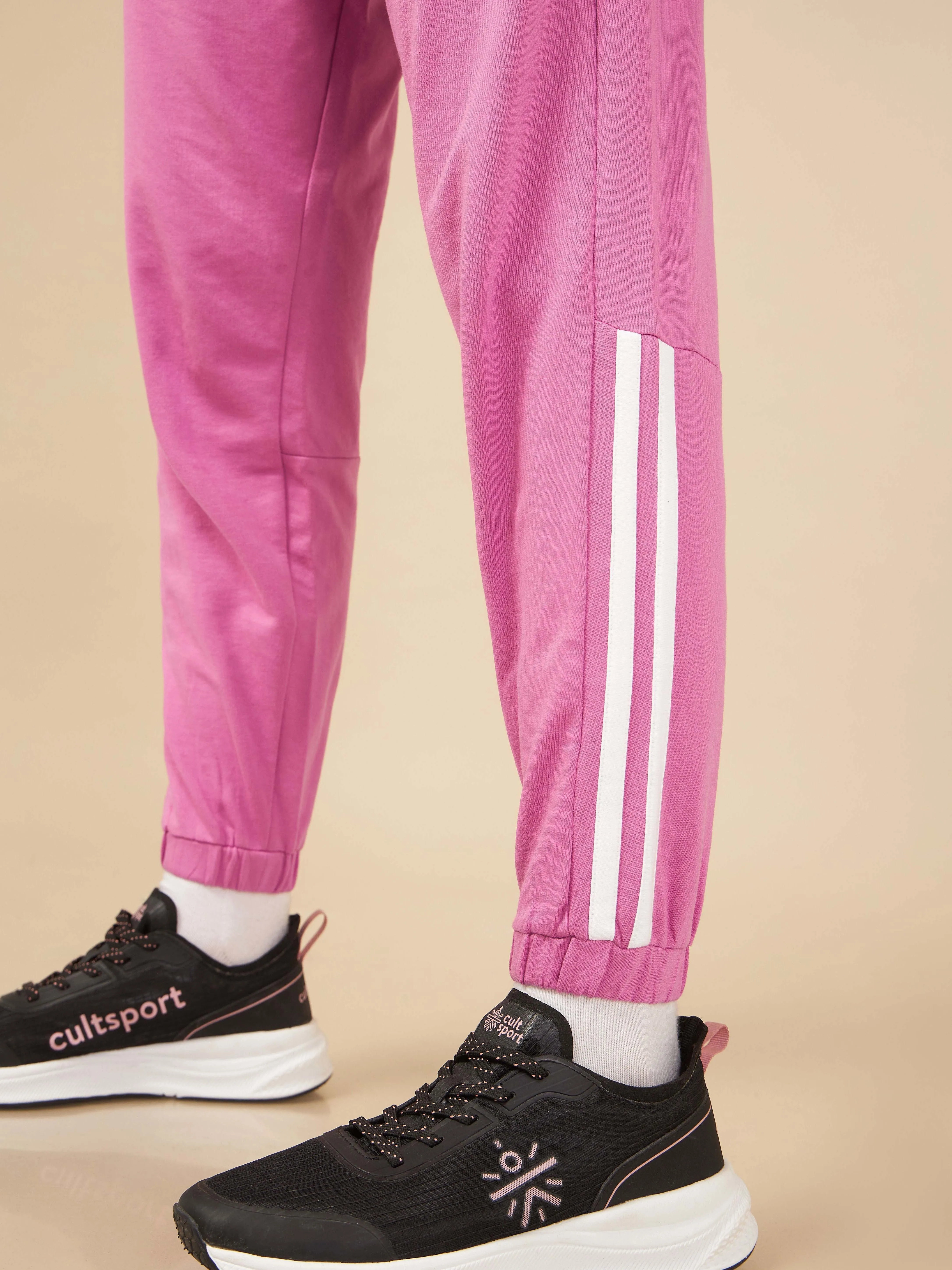 Pink Power Flex Joggers for Women