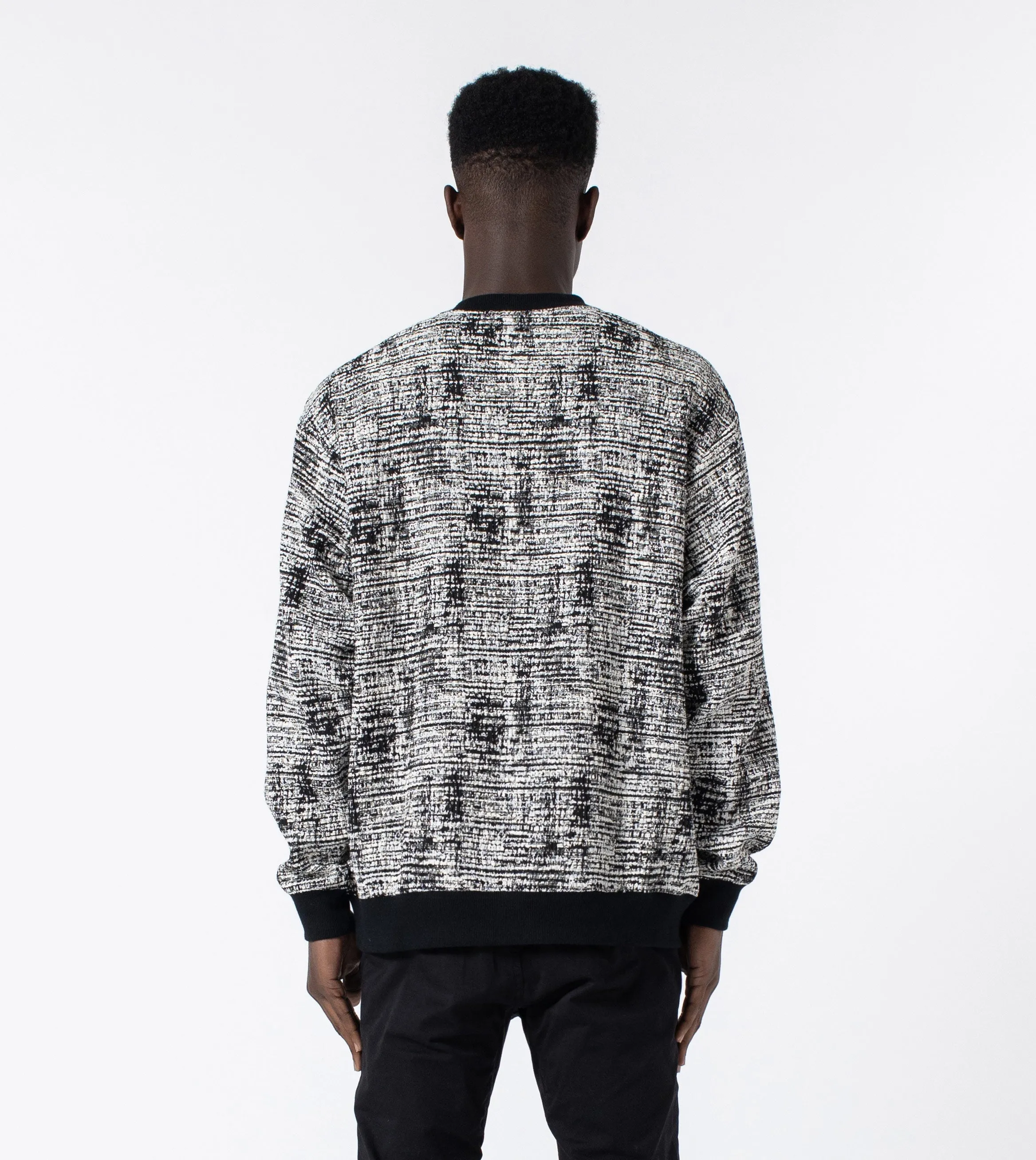 Static Crew Sweat Black/White