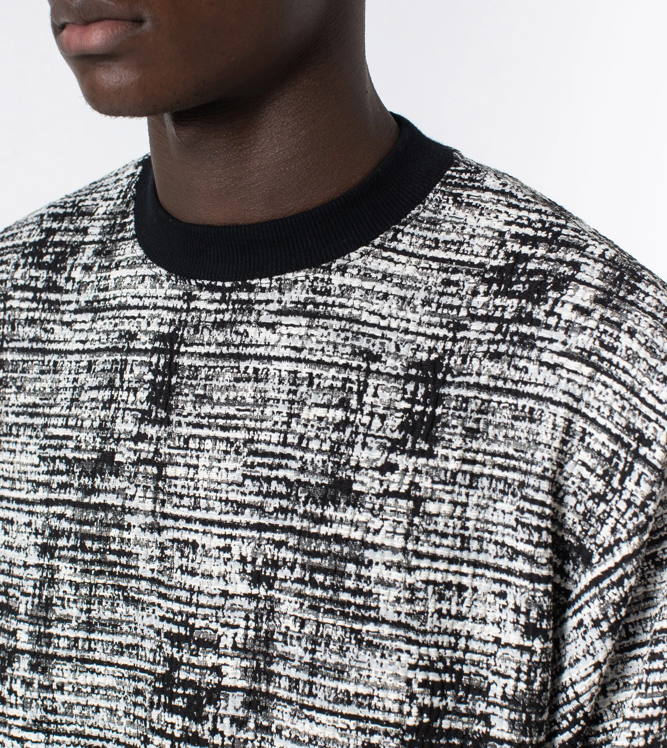 Static Crew Sweat Black/White