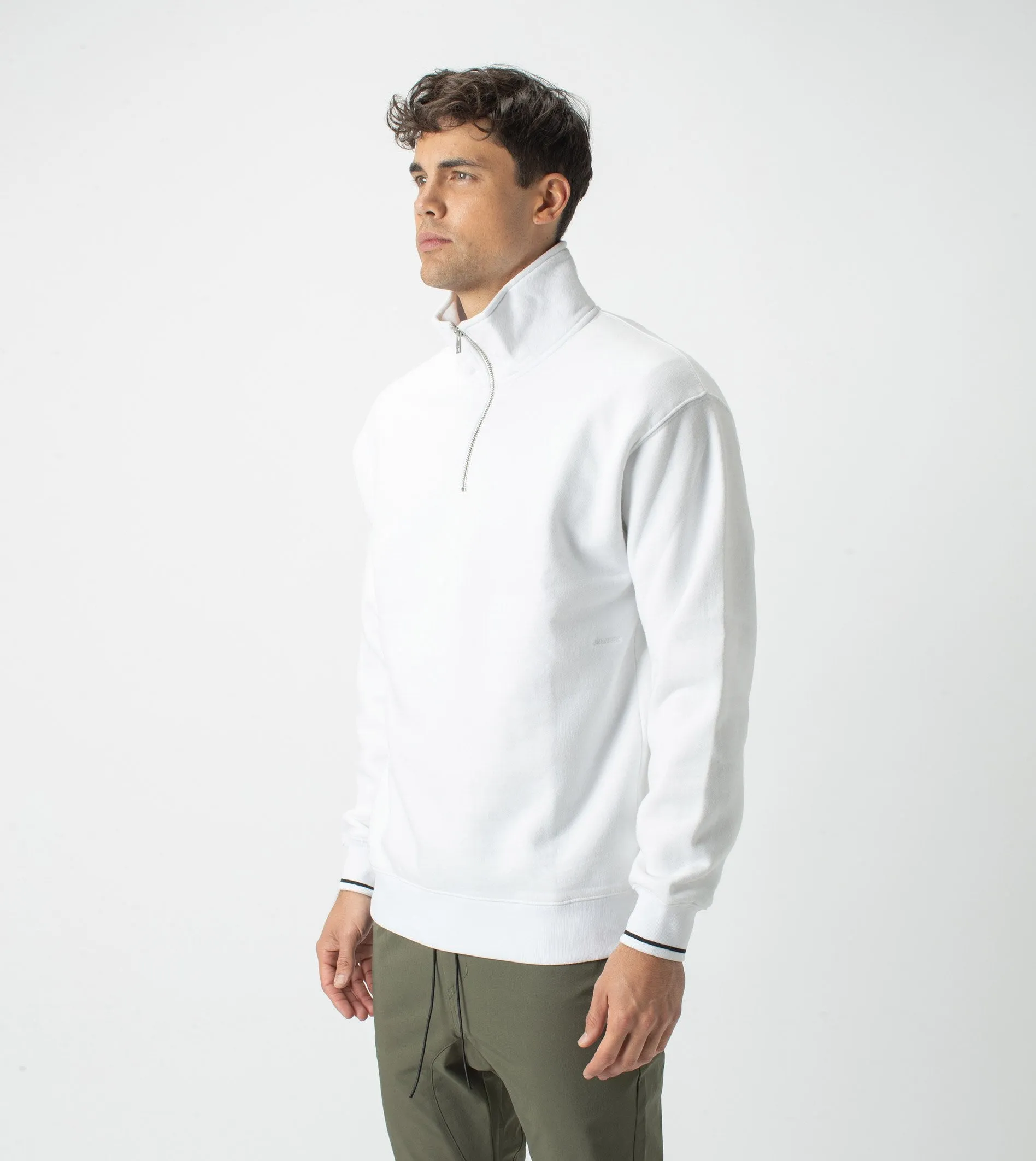 Track Zip Sweat White