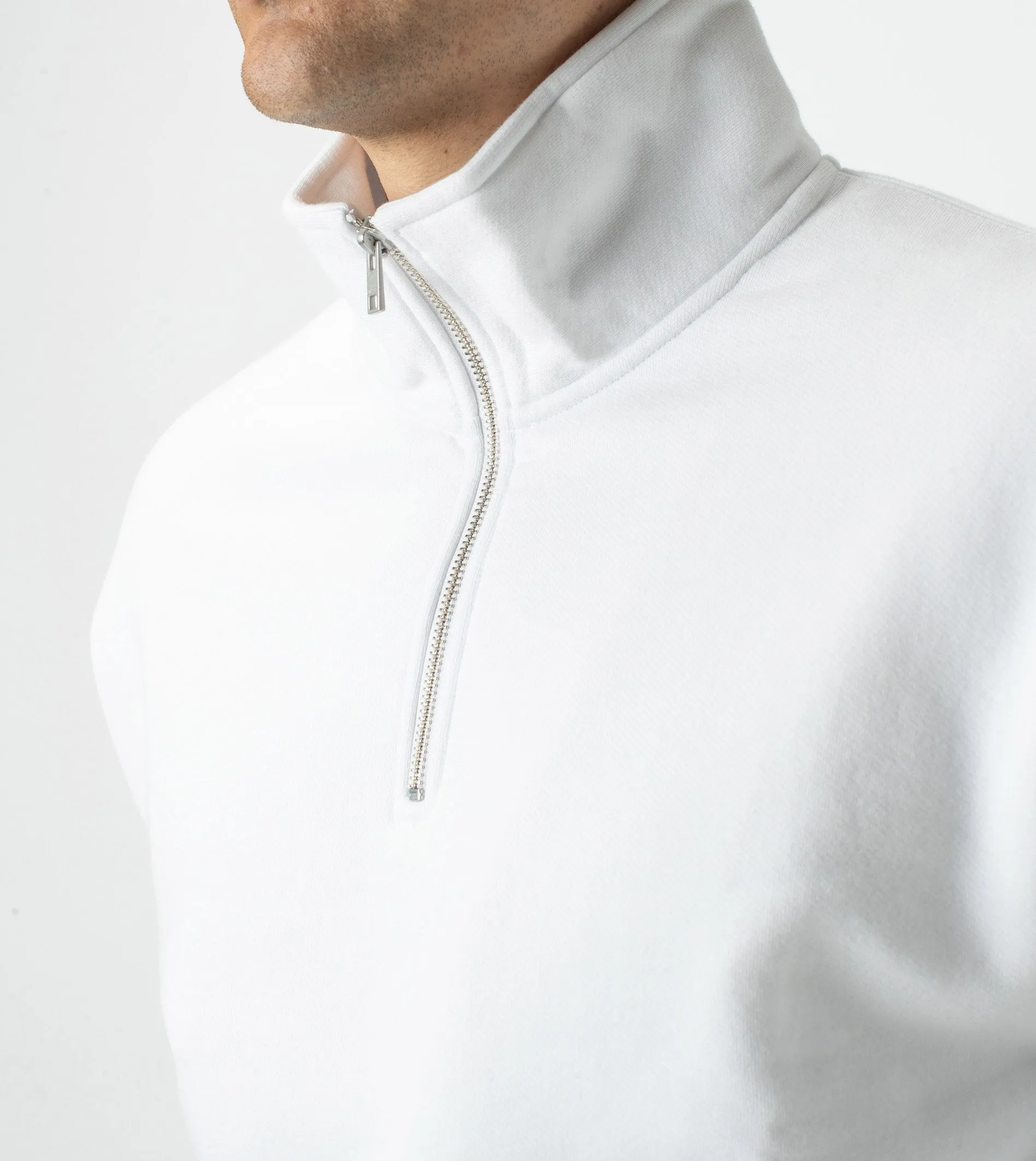 Track Zip Sweat White