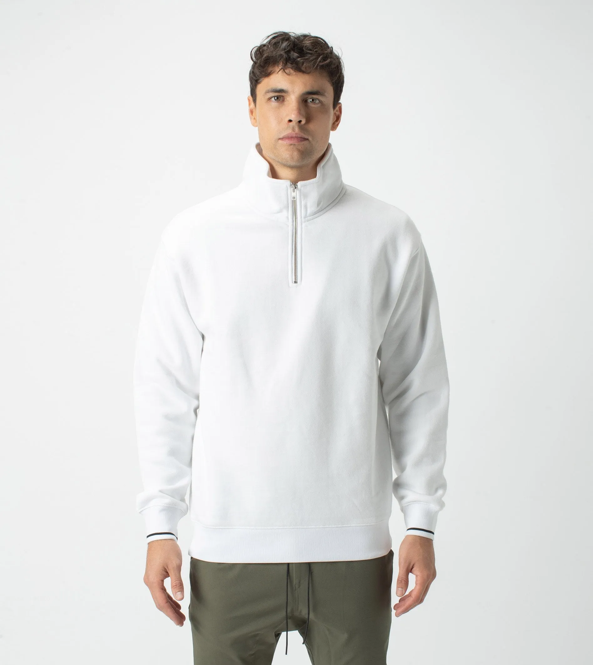 Track Zip Sweat White