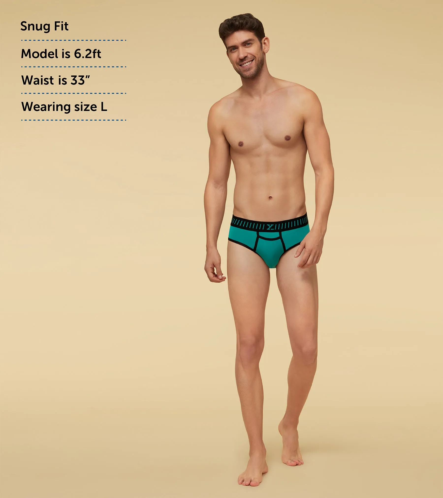 Vibe Briefs Aqua Green