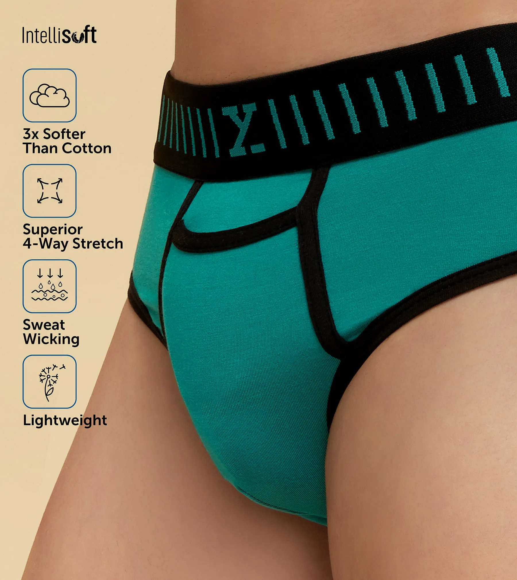 Vibe Briefs Aqua Green